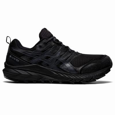 Asics Gel-Trabuco 9 G-TX - Miesten Polkujuoksukengät - Mustat/Harmaat